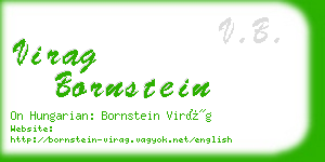 virag bornstein business card